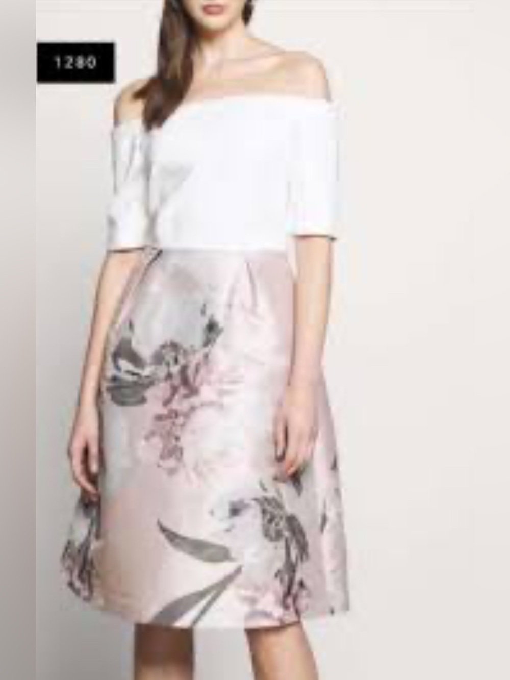 Ted Baker Blush Pink and Ivory Satin Lined Piece